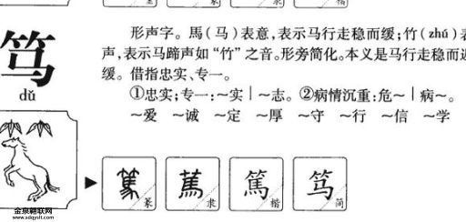 笃什么意思(念读还是念堵)