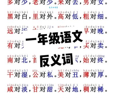 亲切的反义词有哪些？小学语文老师这样教！