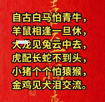 山南山北不见五，到底是什么生肖？详解谜语答案