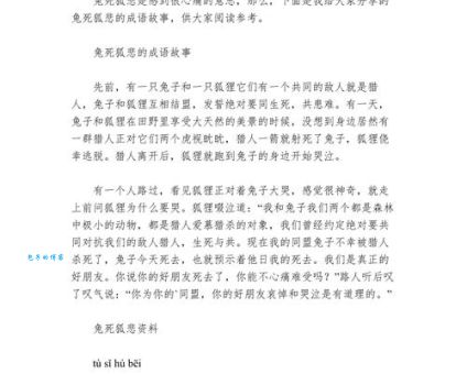 兔死狐悲代表什么生肖？揭开成语背后的生肖秘密