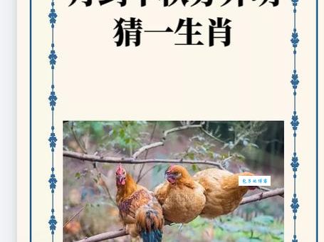 生肖谜语：无恶不作，猜一个动物！