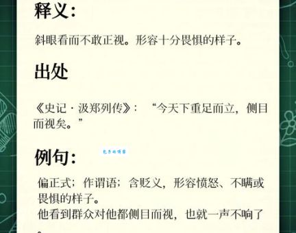 道路以目是什么意思？教你快速掌握这个成语的精髓