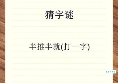 傻瓜打一字：这个字你肯定猜不到！