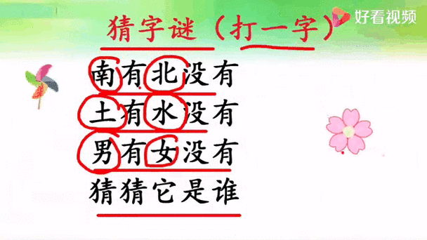 猜字谜：河边相会，打一字，你会吗？