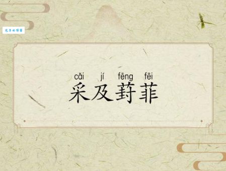  采及葑菲是指哪一个生肖，猜打一释义最佳成语解释
