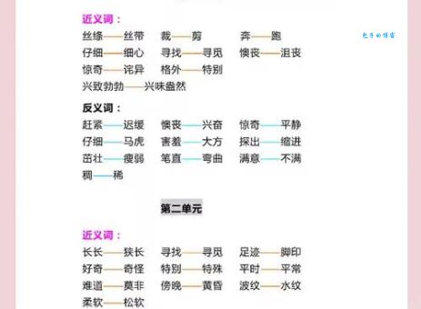 别具匠心的同义词近义词反义词一次性全掌握