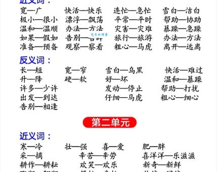 独一无二的意思和近义词有什么区别一看就懂