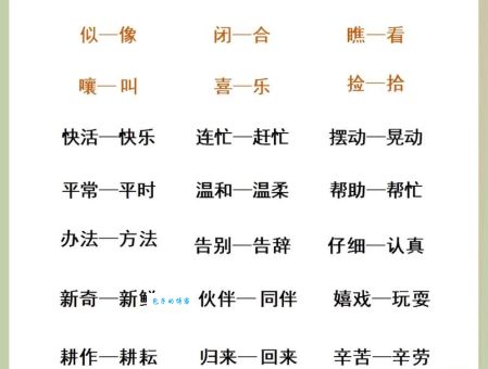 疮痍满目近义词大全教你正确使用这些词语