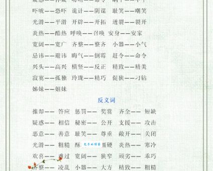 瓜葛相连的同义词和反义词有哪些轻松掌握