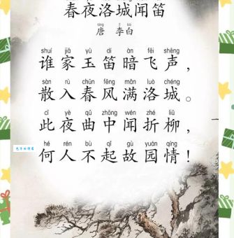 春夜洛城闻笛的意思与背景故事这首诗为何流传千年
