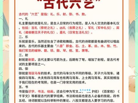 古代青年传统六艺有哪些 六艺背后的文化内涵