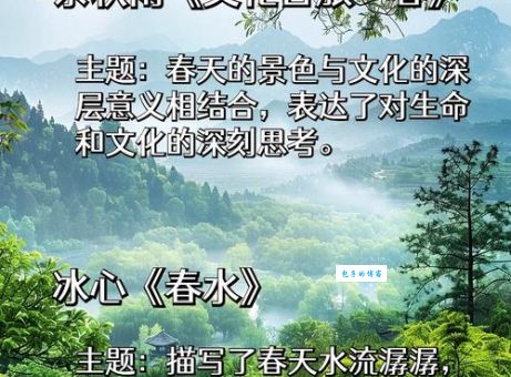 翡冷翠的希望之《春》