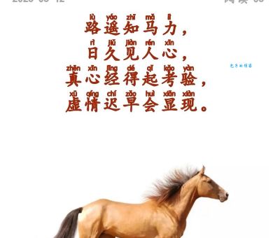 路遥知马力的上一句其实出自这句古语