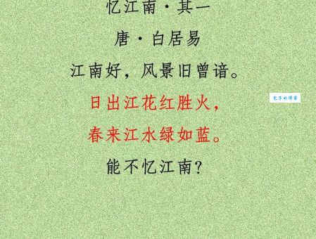 日出江花红胜火的意思解析古诗中的绝美画面