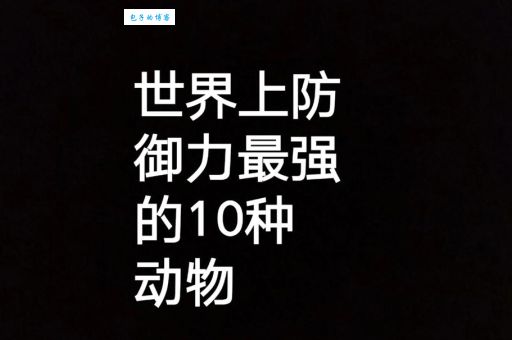 战无不胜的动物生存秘诀 原来它们这么厉害
