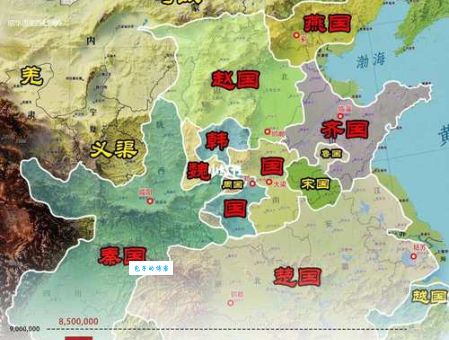 战国七雄是哪七国 七国地理位置全解析
