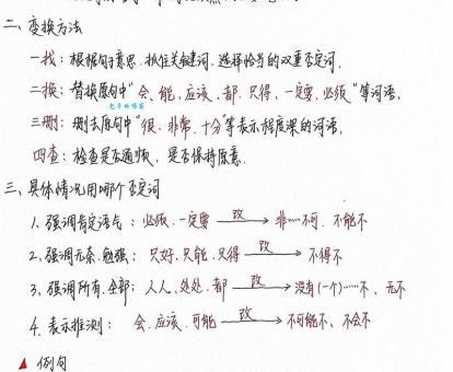 双重否定句是什么意思常见例子和用法解析