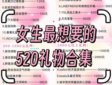 女生渴望收到的礼物怎么选?记住这几点准没错!