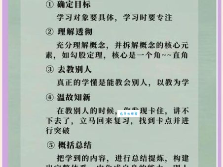潘郑学习法是什么意思？揭秘高效学习的核心步骤！