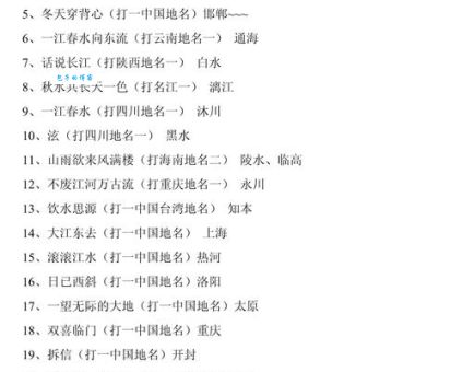 中国界首打一地名谜题解析，快速找到正确答案