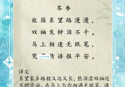 岑参与高适两位唐朝边塞诗人谁更厉害