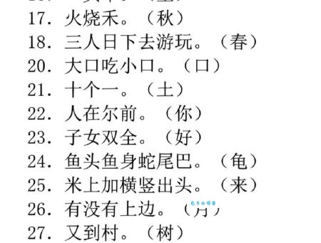 算命先生 打一字 谜底是什么？（猜中这个字让你笑不停）