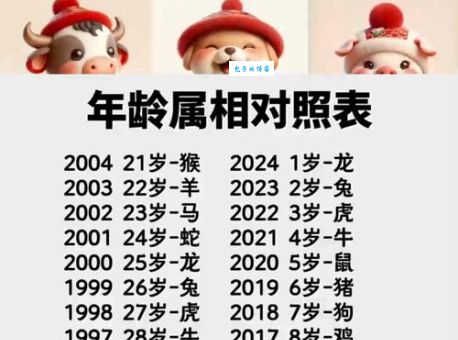 2013年生肖对照表(一秒看懂孩子属相)