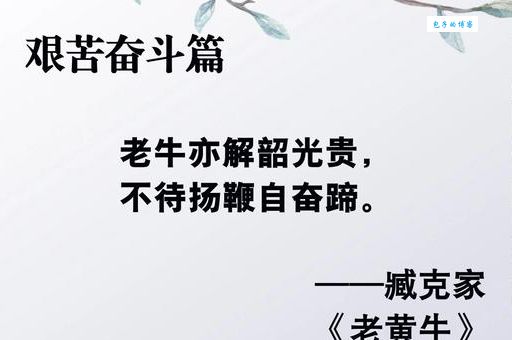 自强不息打一个生肖，原来是它默默耕耘不放弃！