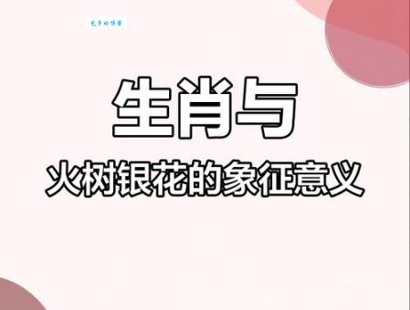 火树银花是什么生肖代表？这些生肖你了解吗？