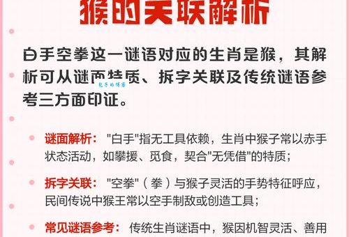 白手空拳是什么生肖打一最佳准确生肖？深度解析谜面背后的生肖