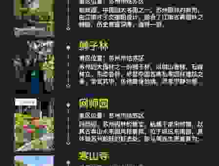 苏州好玩的地方排行榜最新版 旅游必去的景点清单！