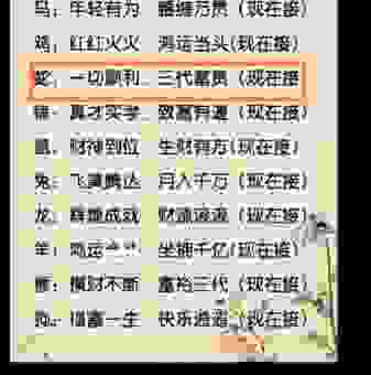 黄粱一梦猜一生肖的生肖是什么？快来看看你猜对了吗！