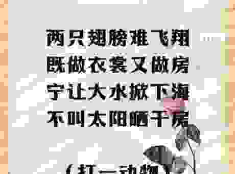 猜谜语：瓮声瓮气打一生肖数字，这个答案你绝对想不到！