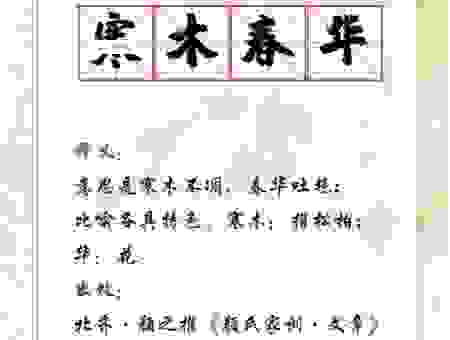 寒木春华什么意思？这个成语背后的故事你知道吗？