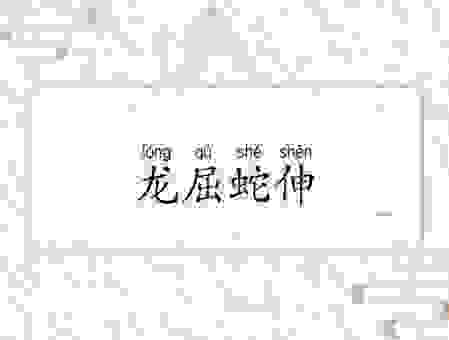 龙屈蛇伸暗示的数字，你知道有几对吗？