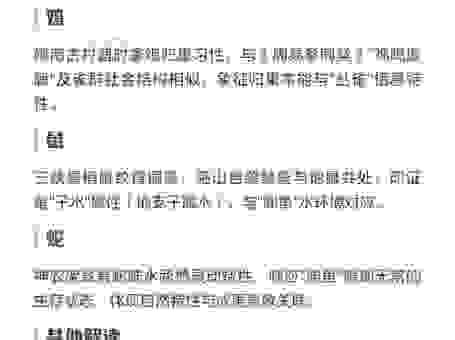 渊鱼丛雀是什么生肖？了解这个生肖的性格特点！