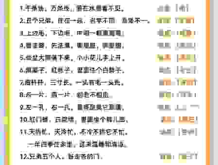 喜闻乐见打一正确数字详解,带你了解这个有趣的谜题