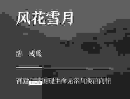 风花雪月是什么意思？带你深入了解其中的文化内涵